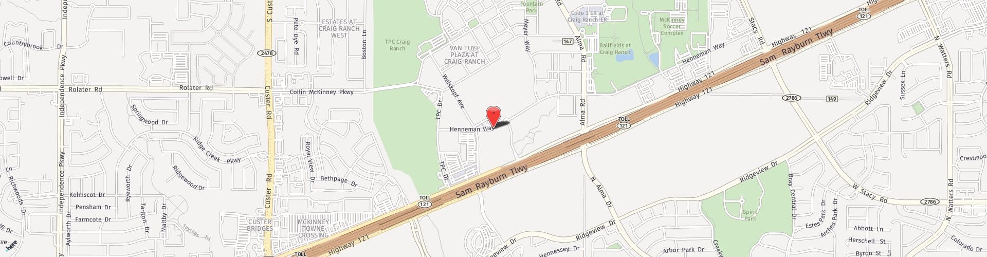 Location Map: 7900 Henneman Way McKinney, TX 75070