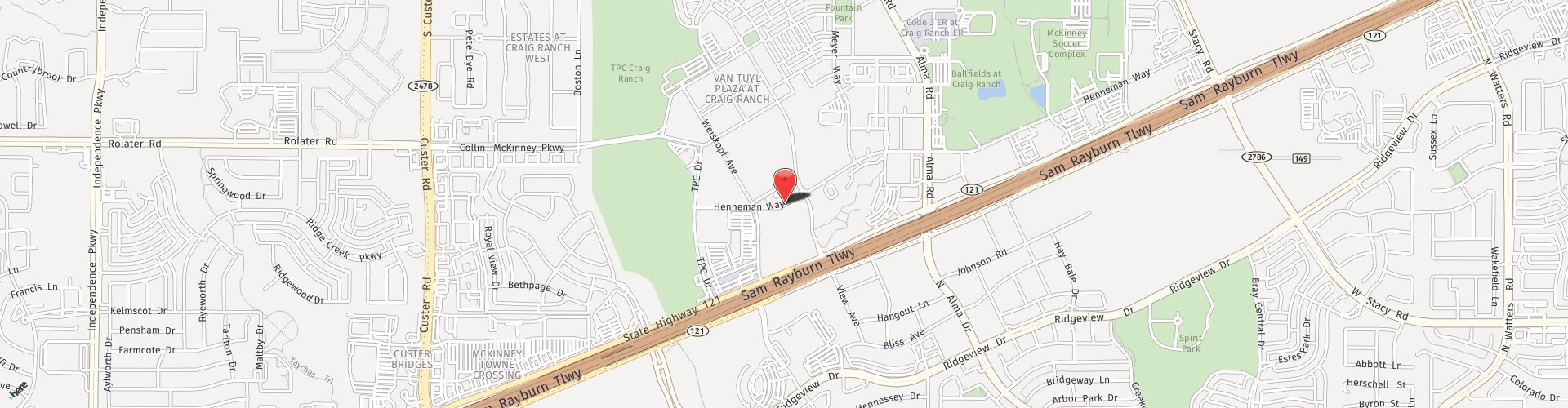 Location Map: 7900 Henneman Way McKinney, TX 75070